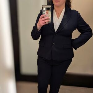 Navy Blazer and Pants Suit